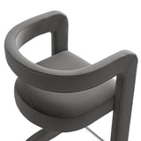 Winslow Storm Gray Performance Velvet Counter Stool
