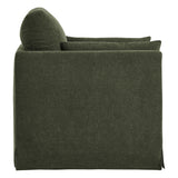 Wellfleet Sage Slipcovered Linen-Blend Armchair - Ornate Home