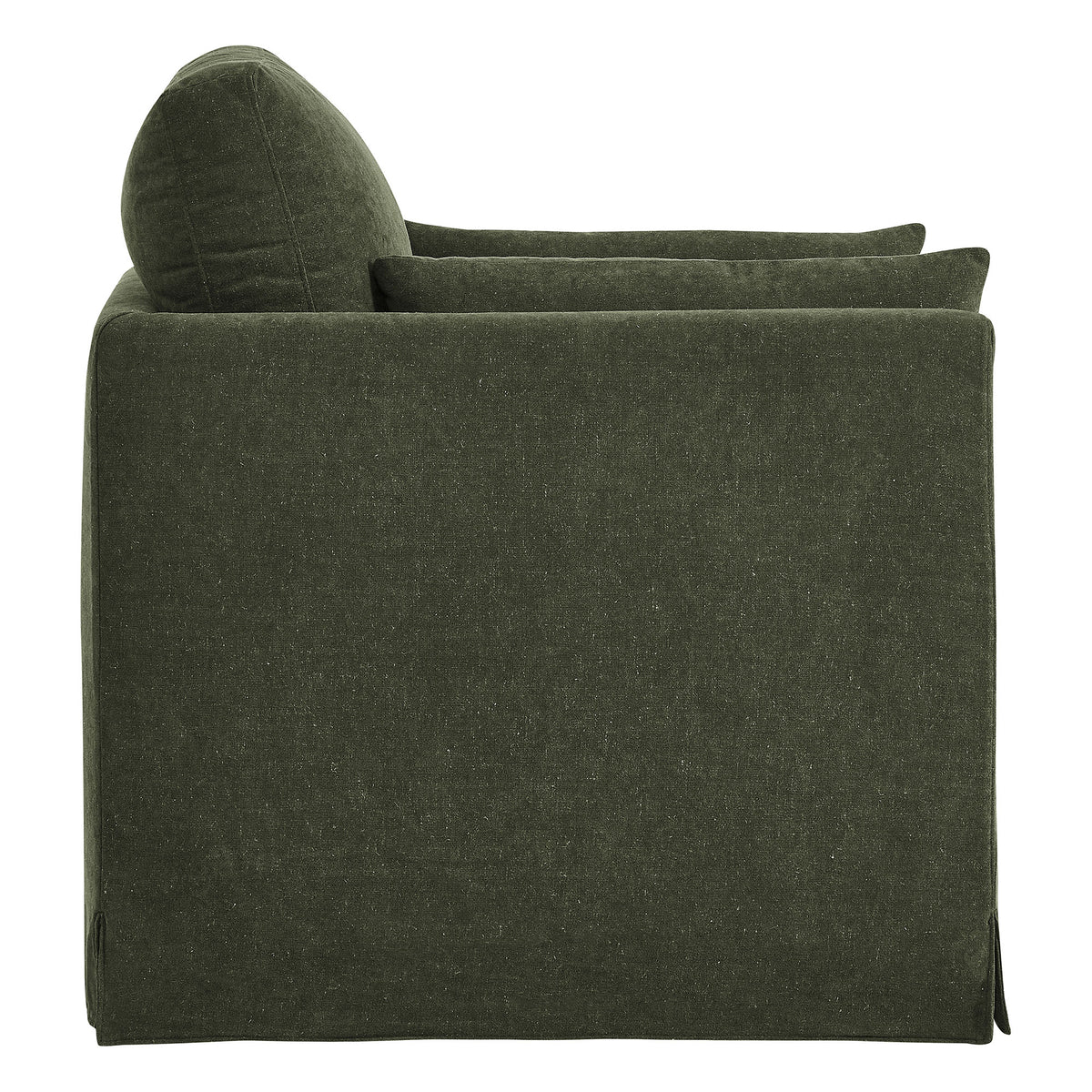 Wellfleet Sage Slipcovered Linen-Blend Armchair - Ornate Home