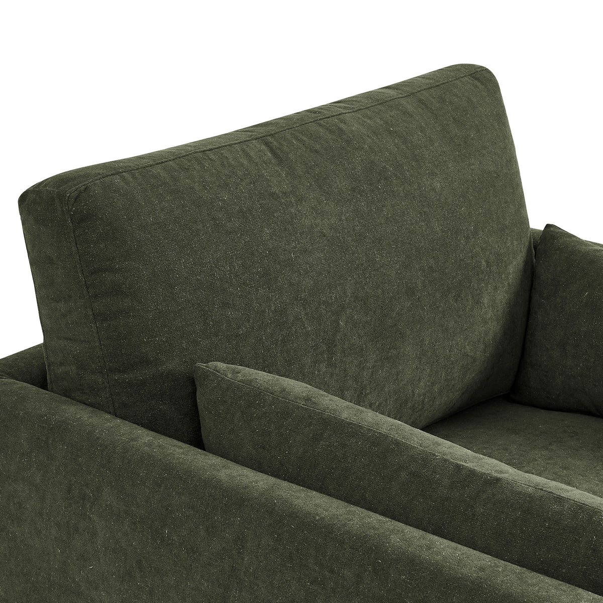 Wellfleet Sage Slipcovered Linen-Blend Armchair - Ornate Home