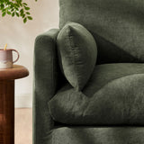 Wellfleet Sage Slipcovered Linen-Blend Armchair - Ornate Home