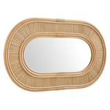Sovana Natural Oval Rattan Wall Mirror