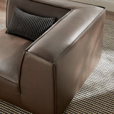Restore Espresso Vegan Leather Modular Corner Chair