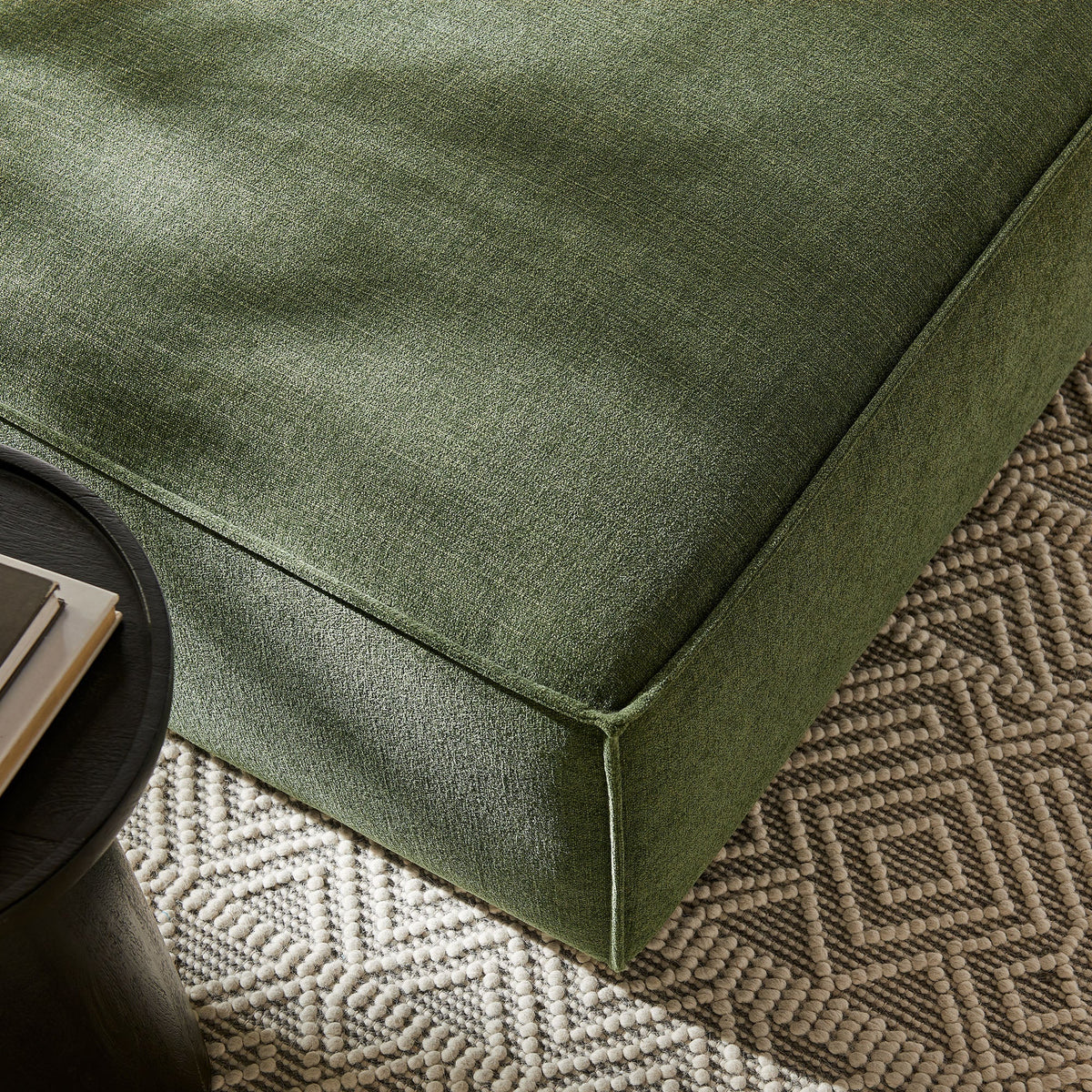 Restore Foliage Performance Fabric Upholstered Modular Ottoman