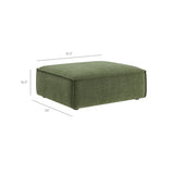 Restore Foliage Performance Fabric Upholstered Modular Ottoman