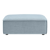 Restore Sky Performance Fabric Upholstered Modular Ottoman
