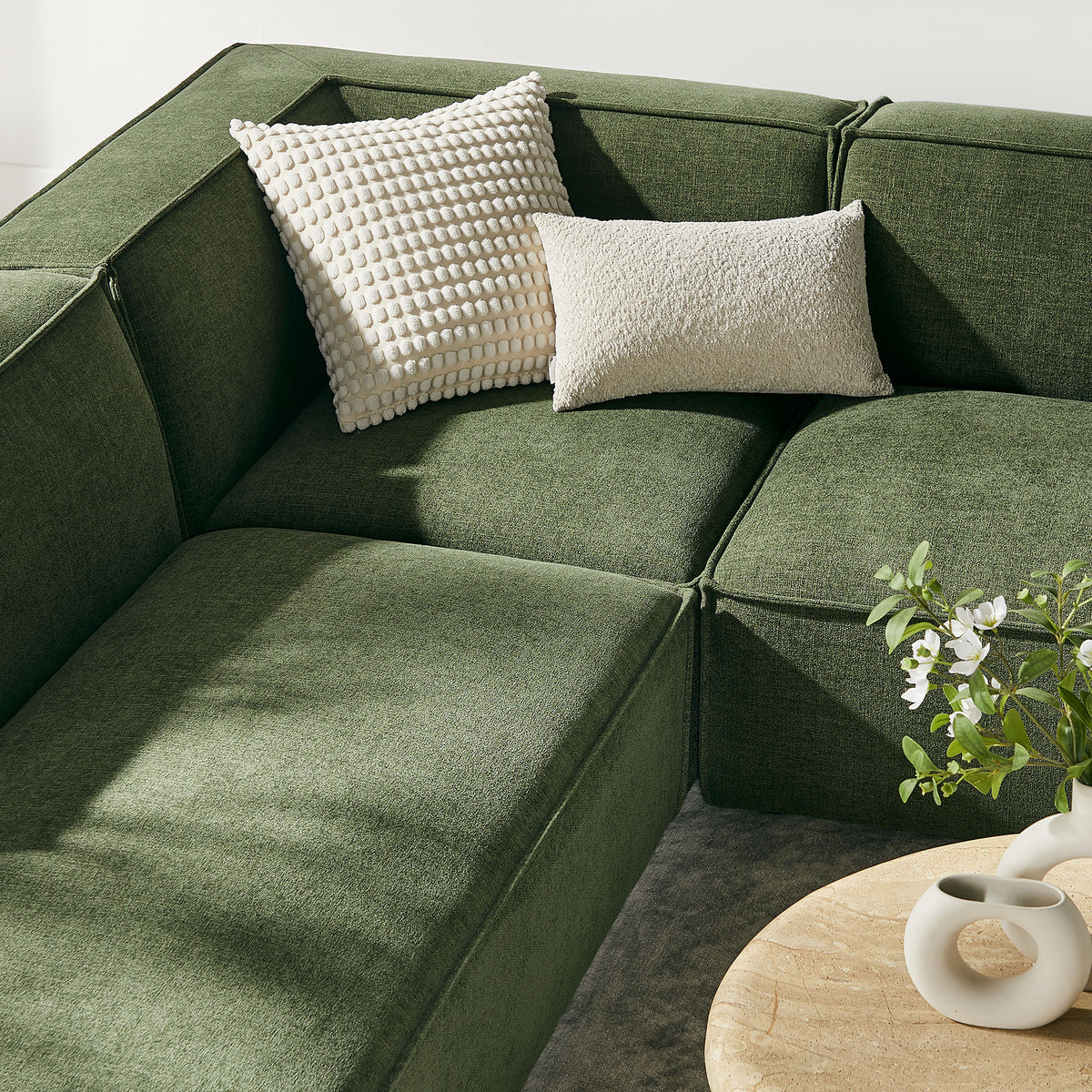 Restore Foliage 6-Piece Performance Fabric Upholstered U-Shaped Sectional Sofa