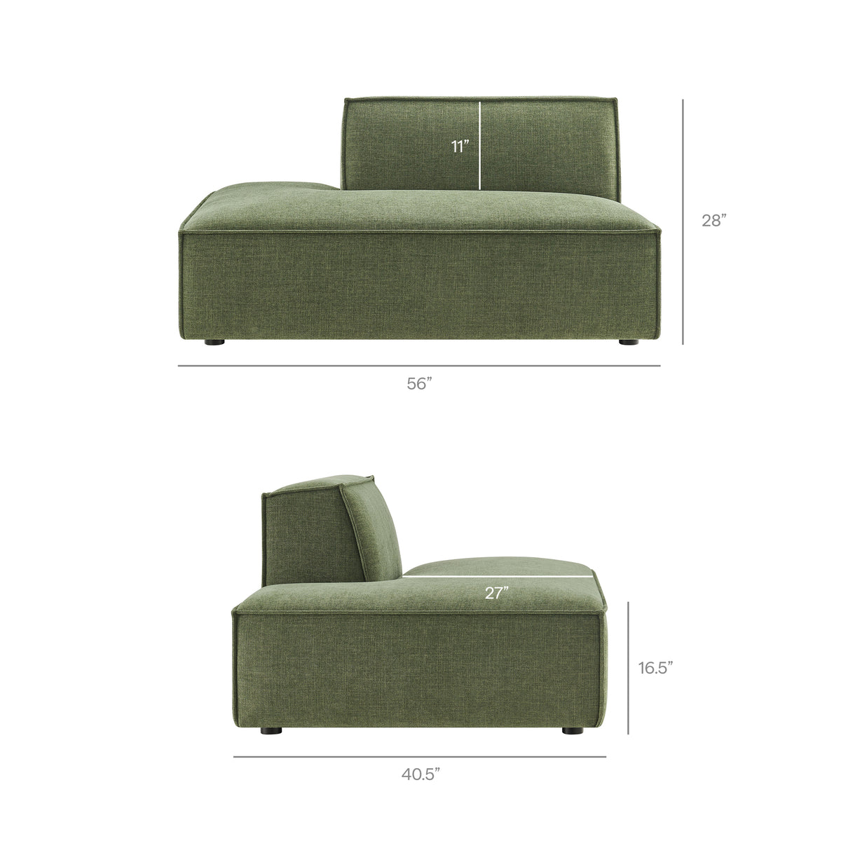 Restore Foliage 6-Piece Performance Fabric Upholstered U-Shaped Sectional Sofa