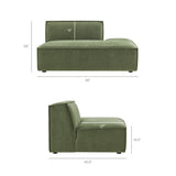 Restore Foliage 6-Piece Performance Fabric Upholstered U-Shaped Sectional Sofa