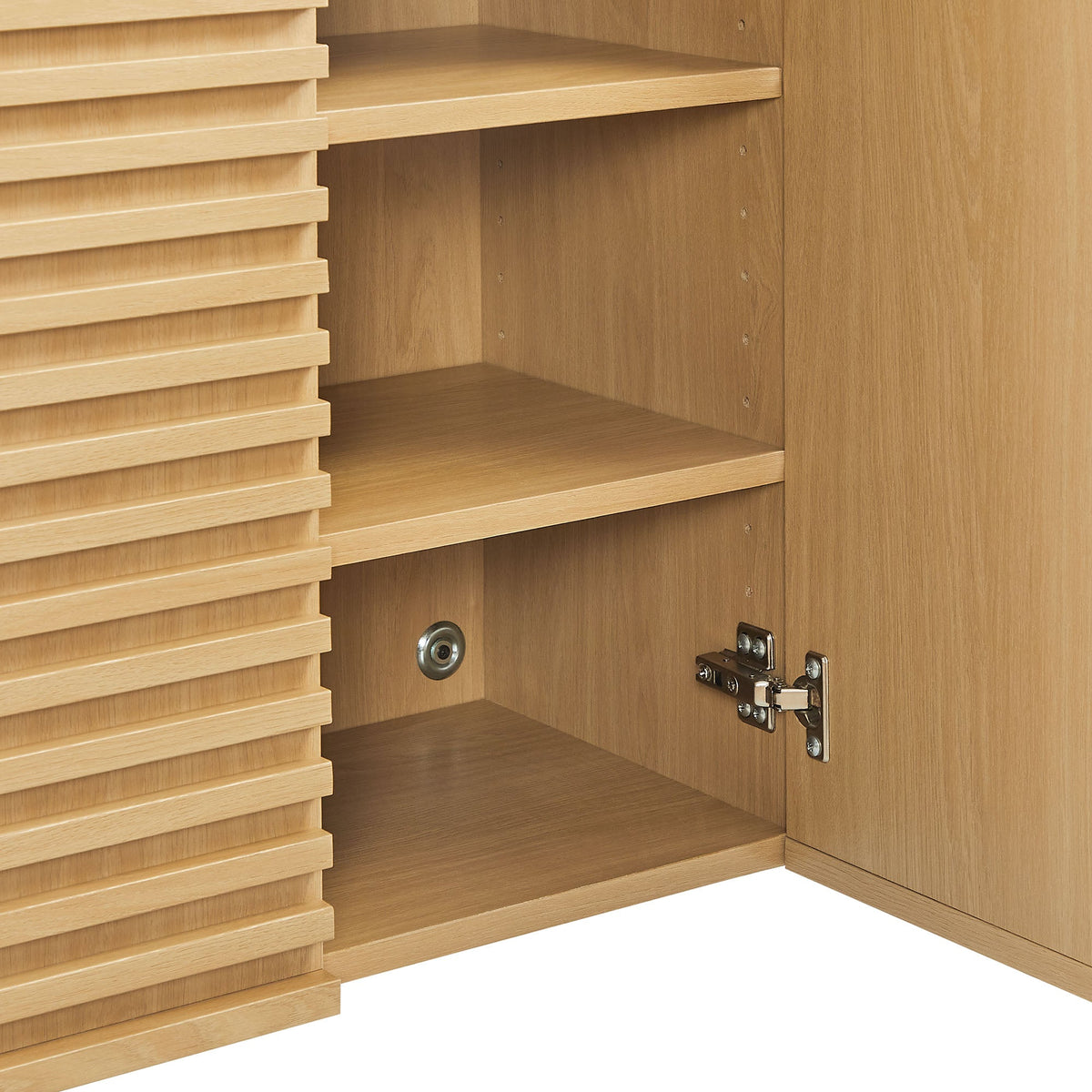 Render Oak Bathroom Cabinet Set