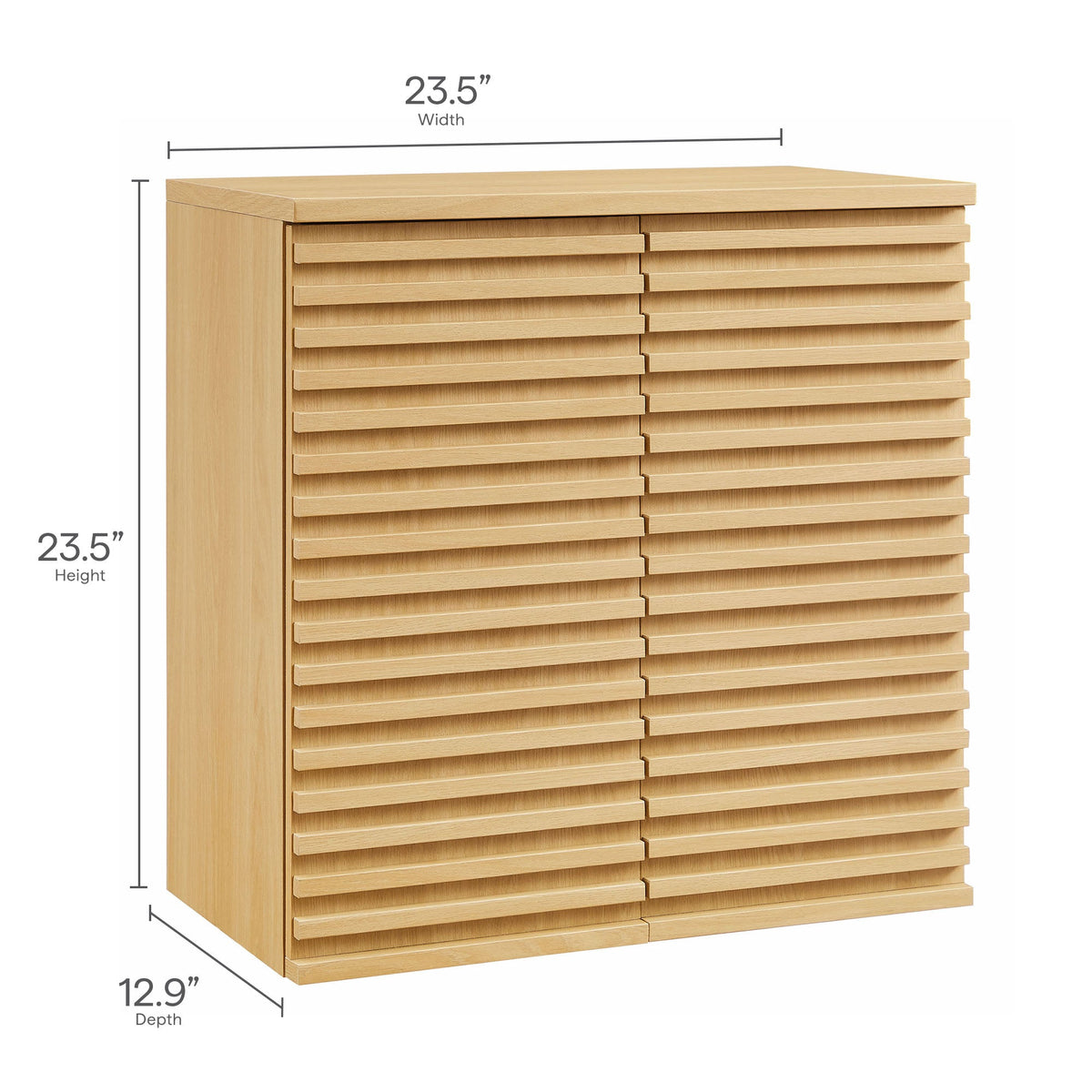 Render Oak Bathroom Cabinet Set