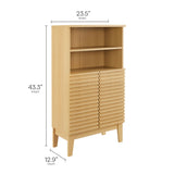 Render Oak Bathroom Cabinet Set