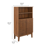Render Walnut Bathroom Cabinet Set