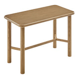Alvia Weathered Rectangular 60" Oak Wood Bar Table