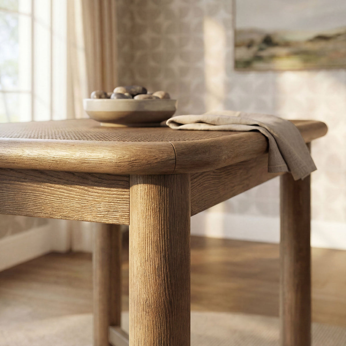 Alvia Weathered Rectangular 60" Oak Wood Bar Table