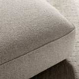 Auren Fog Lattice Bouclé Upholstered Ottoman