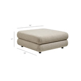 Jubilee Linen Upholstered Ottoman