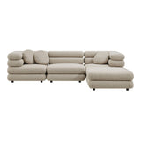 Jubilee Linen 4-Piece Upholstered Modular Sofa Set