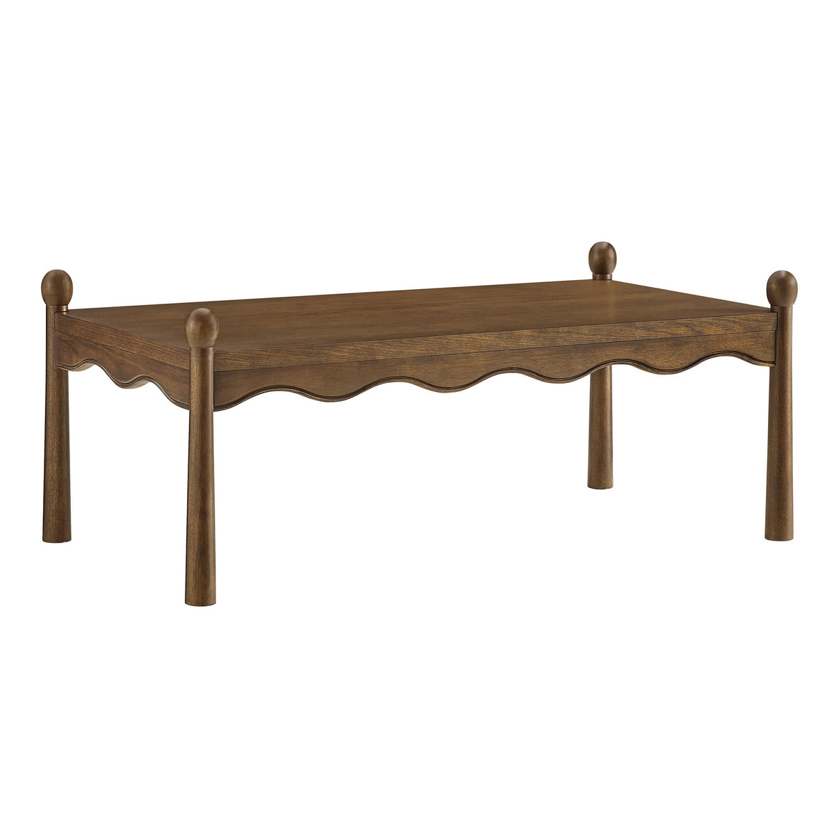 Darcy Walnut 46 Inch Wood Coffee Table