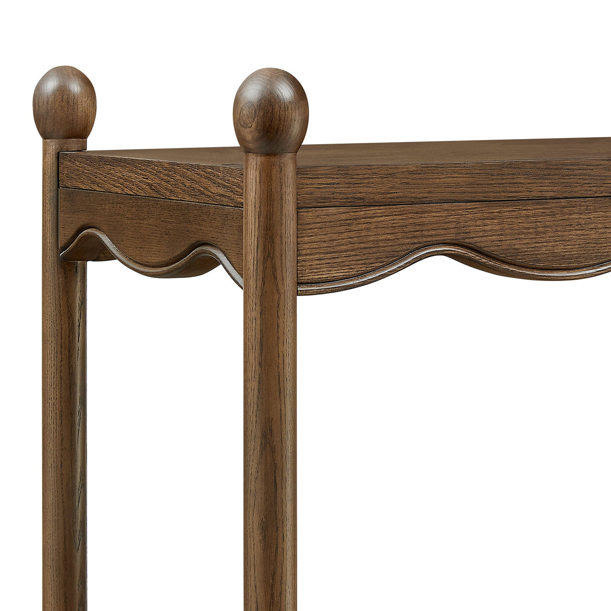 Darcy Walnut 4-Tier Open Bookcase