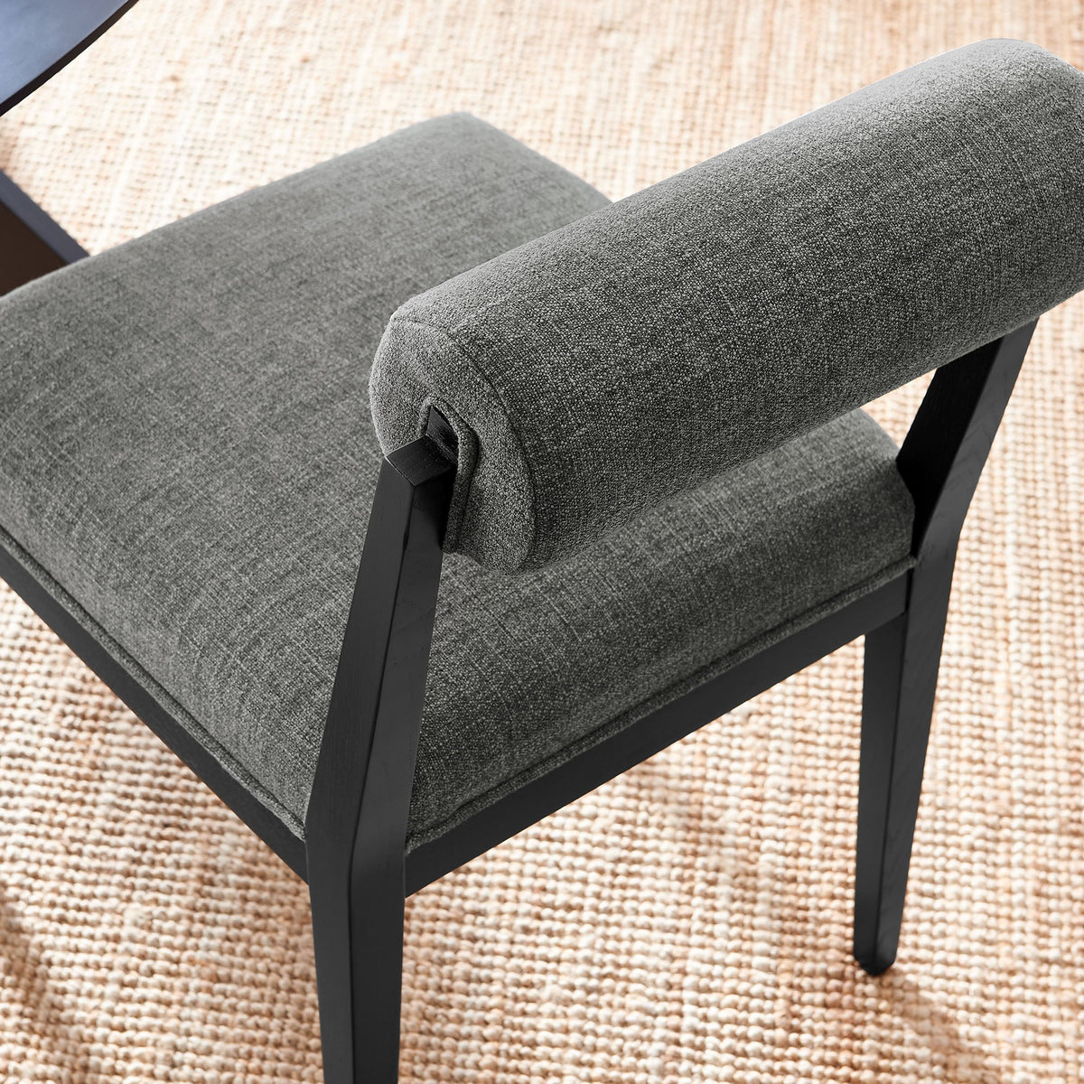 Kai Charcoal Fabric Dining Chair (Set of 2) - Ornate Home