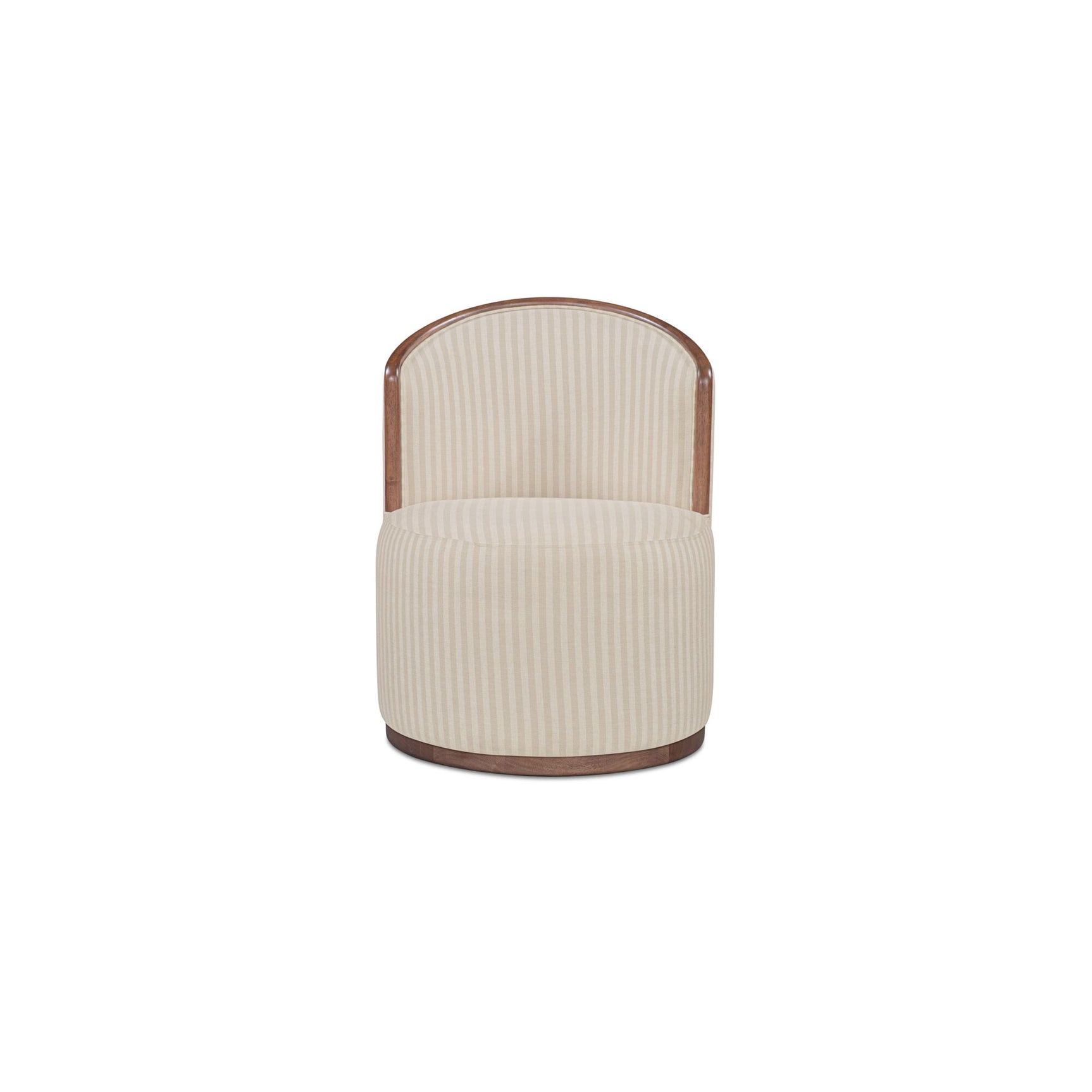 Rossi Stripe/Natural Swivel Dining Chair