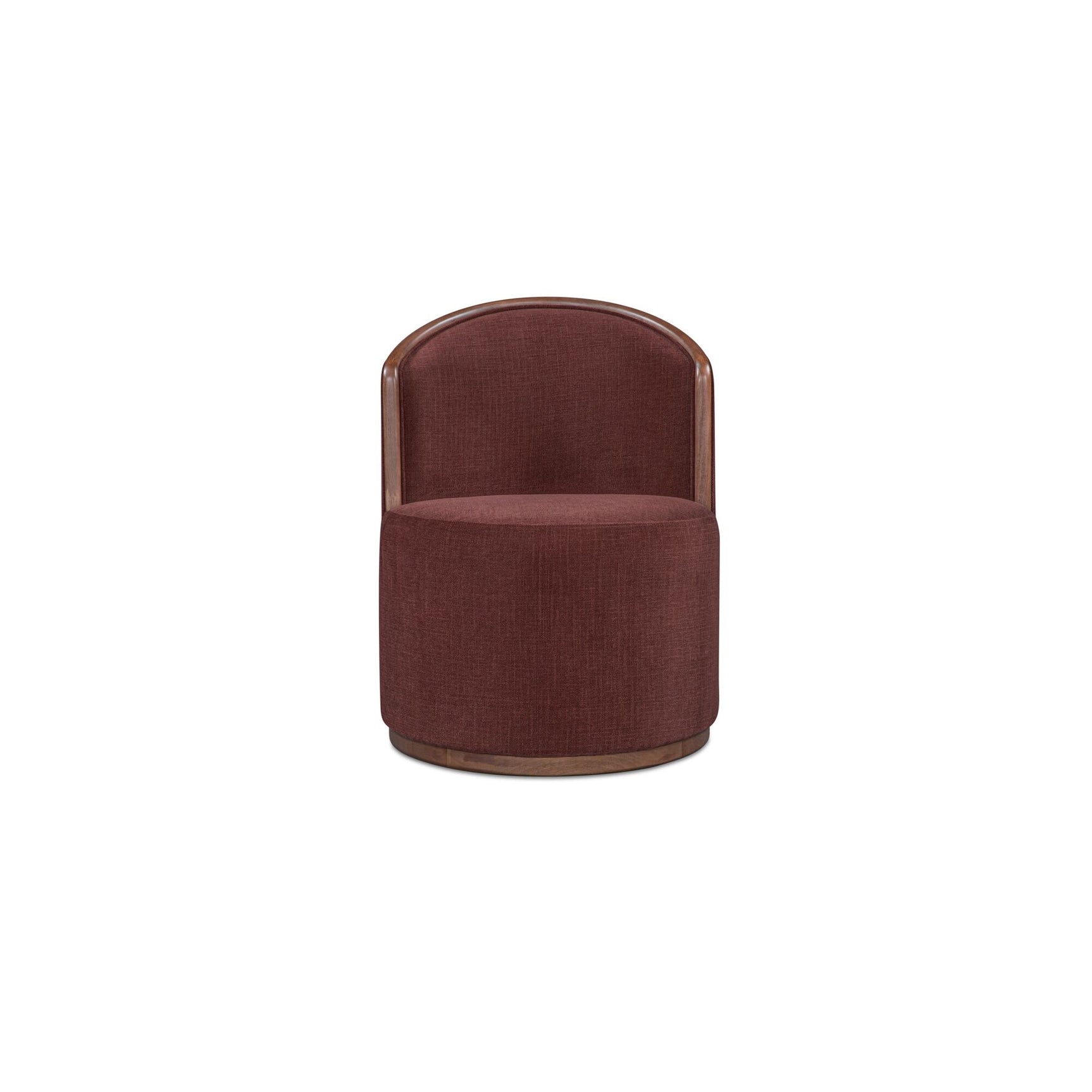 Rossi Berry/Natural Swivel Dining Chair