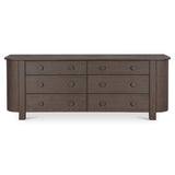 Loren Dark Brown 6 Drawer Dresser