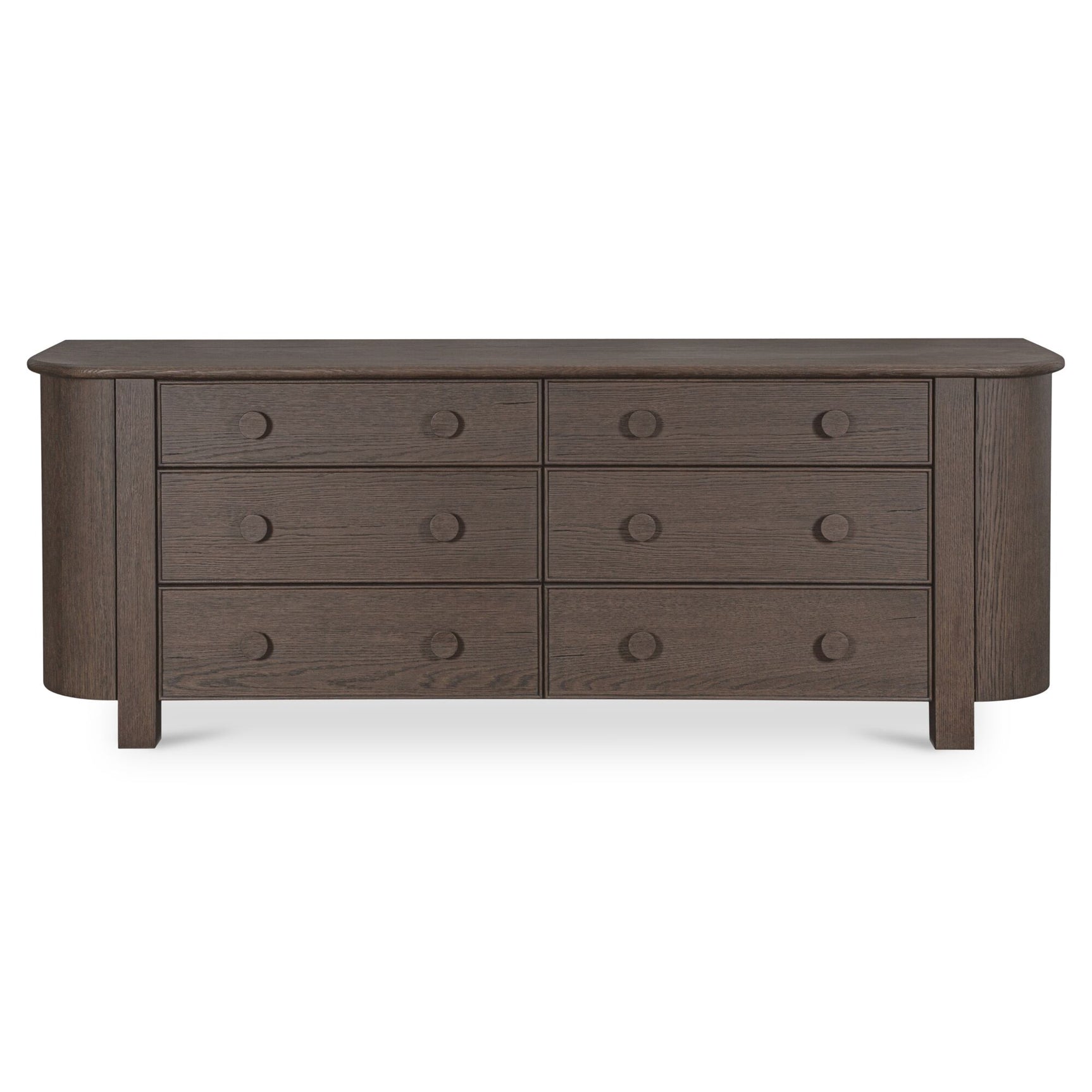 Loren Dark Brown 6 Drawer Dresser