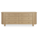 Loren Natural 6 Drawer Dresser