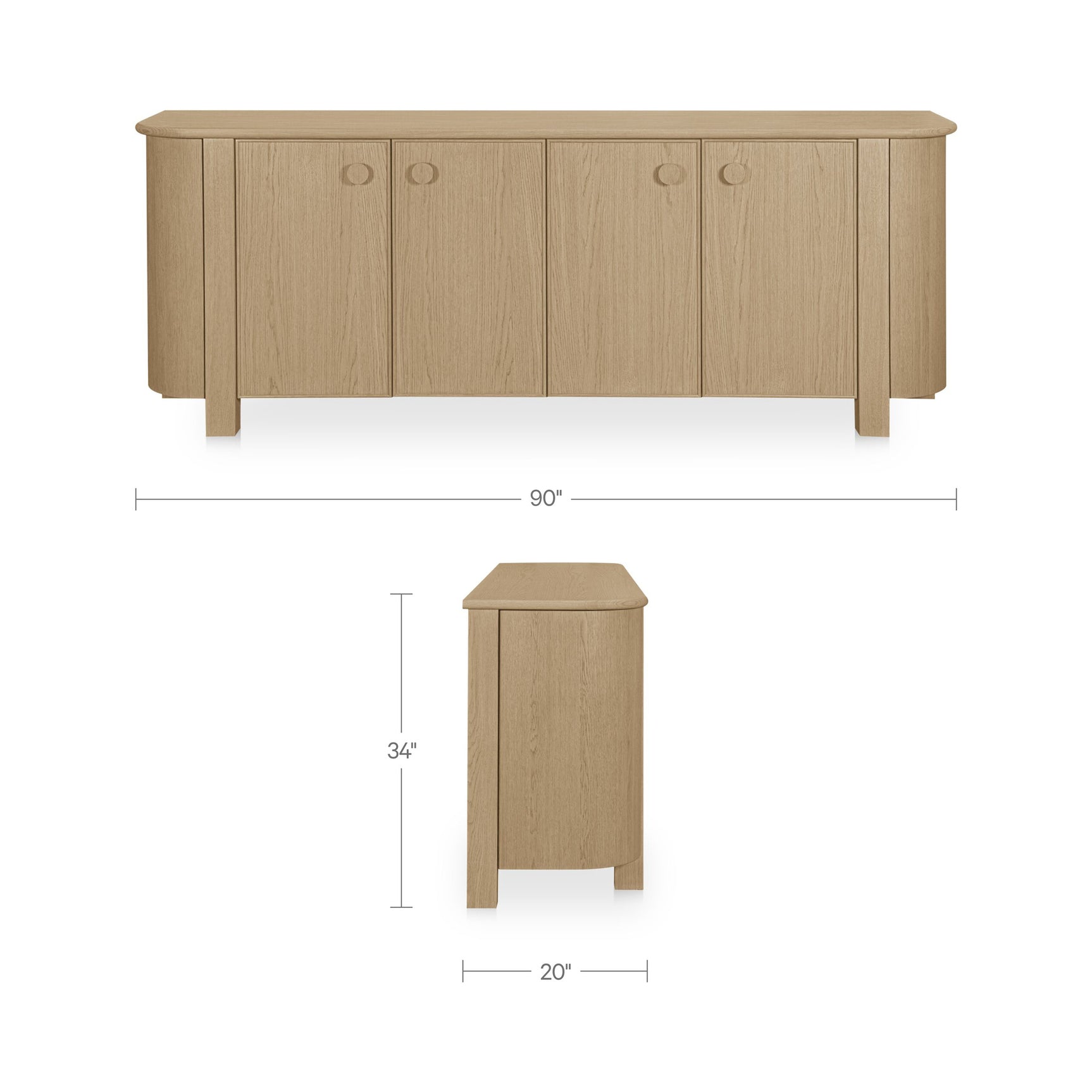 Loren Natural Sideboard