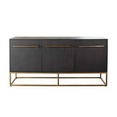 Encore Grey Oak Metal Sideboard - Ornate Home