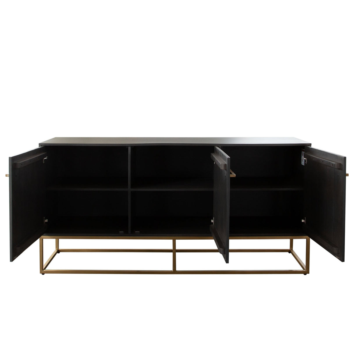 Encore Grey Oak Metal Sideboard - Ornate Home