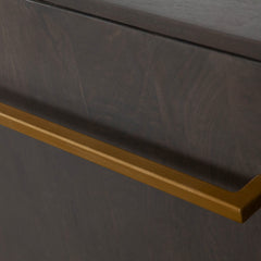 Encore Grey Oak Metal Sideboard - Ornate Home