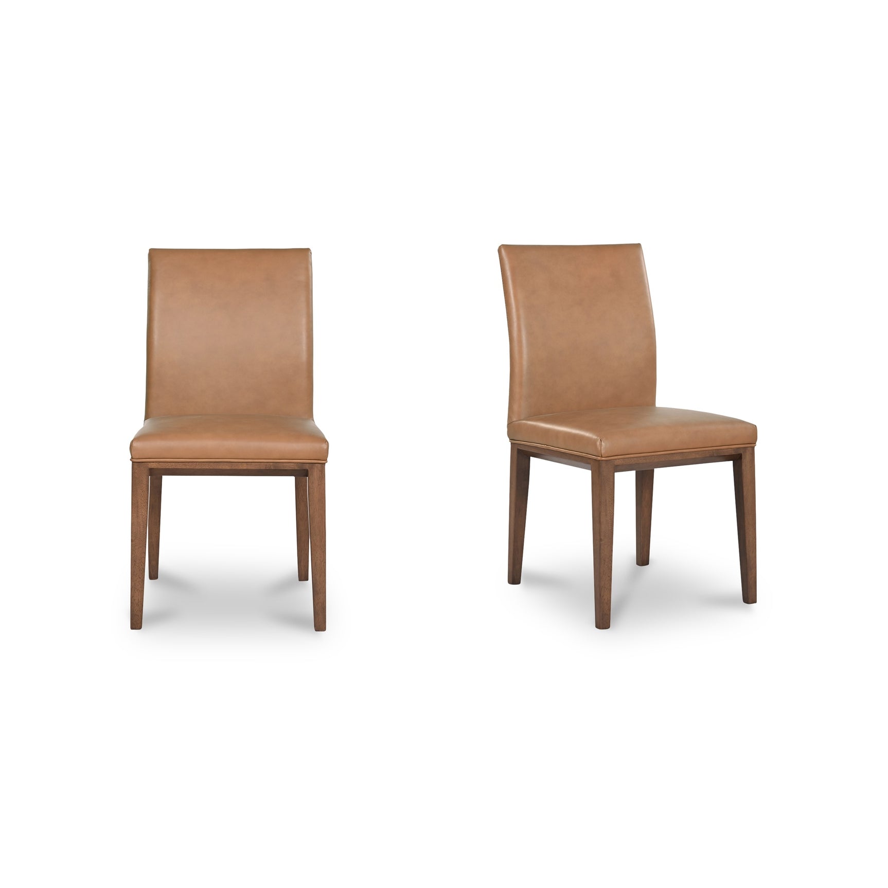 Frankie Tan Leather Dining Chair (Set of 2)