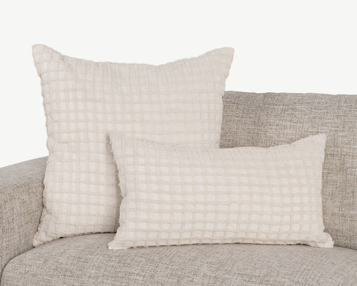 EQ Ion Ivory Multiple Sizes Throw Pillow (Set of 2) - Ornate Home
