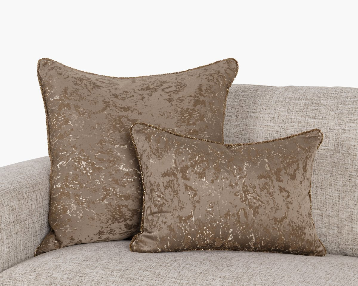 EQ Mica Bronze Multiple Sizes Throw Pillow (Set of 2) - Ornate Home