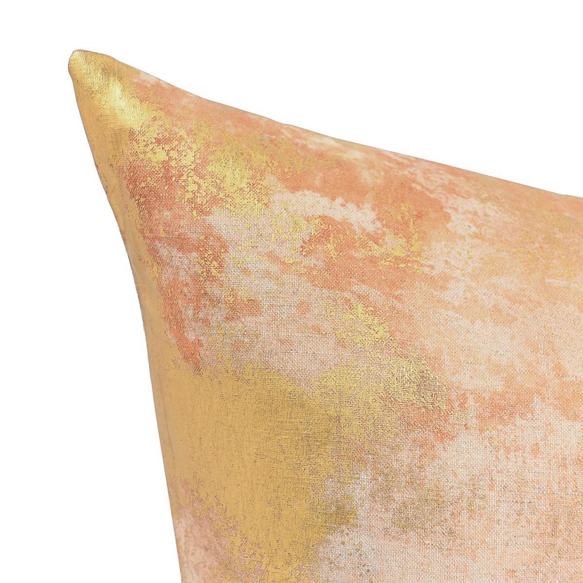 EQ Onara Burnt Orange/Gold 22x22 Throw Pillow (Set of 2) - Ornate Home