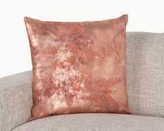 EQ Onara Rose Gold 22x22 Throw Pillow (Set of 2) - Ornate Home