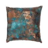EQ Onara Teal/Antique Bronze 22x22 Throw Pillow (Set of 2) - Ornate Home