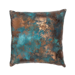 EQ Onara Teal/Antique Bronze 22x22 Throw Pillow (Set of 2) - Ornate Home