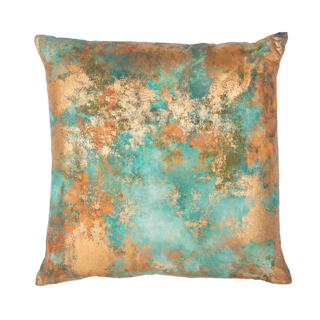 EQ Onara Turquoise Copper 22x22 Throw Pillow (Set of 2) - Ornate Home