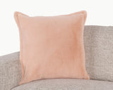 EQ Taiga Peach Faux Fur Multiple Sizes Throw Pillow (Set of 2) - Ornate Home
