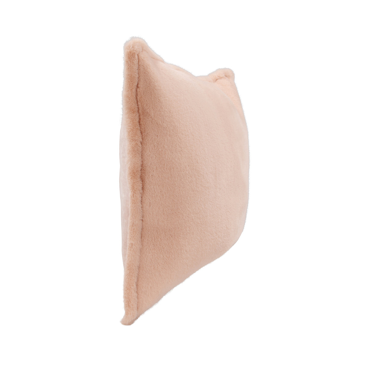 EQ Taiga Peach Faux Fur Multiple Sizes Throw Pillow (Set of 2) - Ornate Home