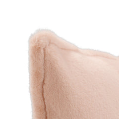 EQ Taiga Peach Faux Fur Multiple Sizes Throw Pillow (Set of 2) - Ornate Home