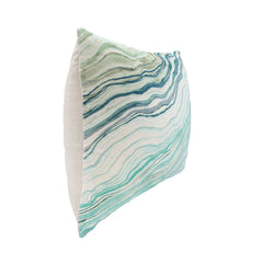 EQ Zircon Blue Multi 22x22 Throw Pillow - Ornate Home