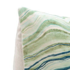 EQ Zircon Blue Multi 22x22 Throw Pillow - Ornate Home