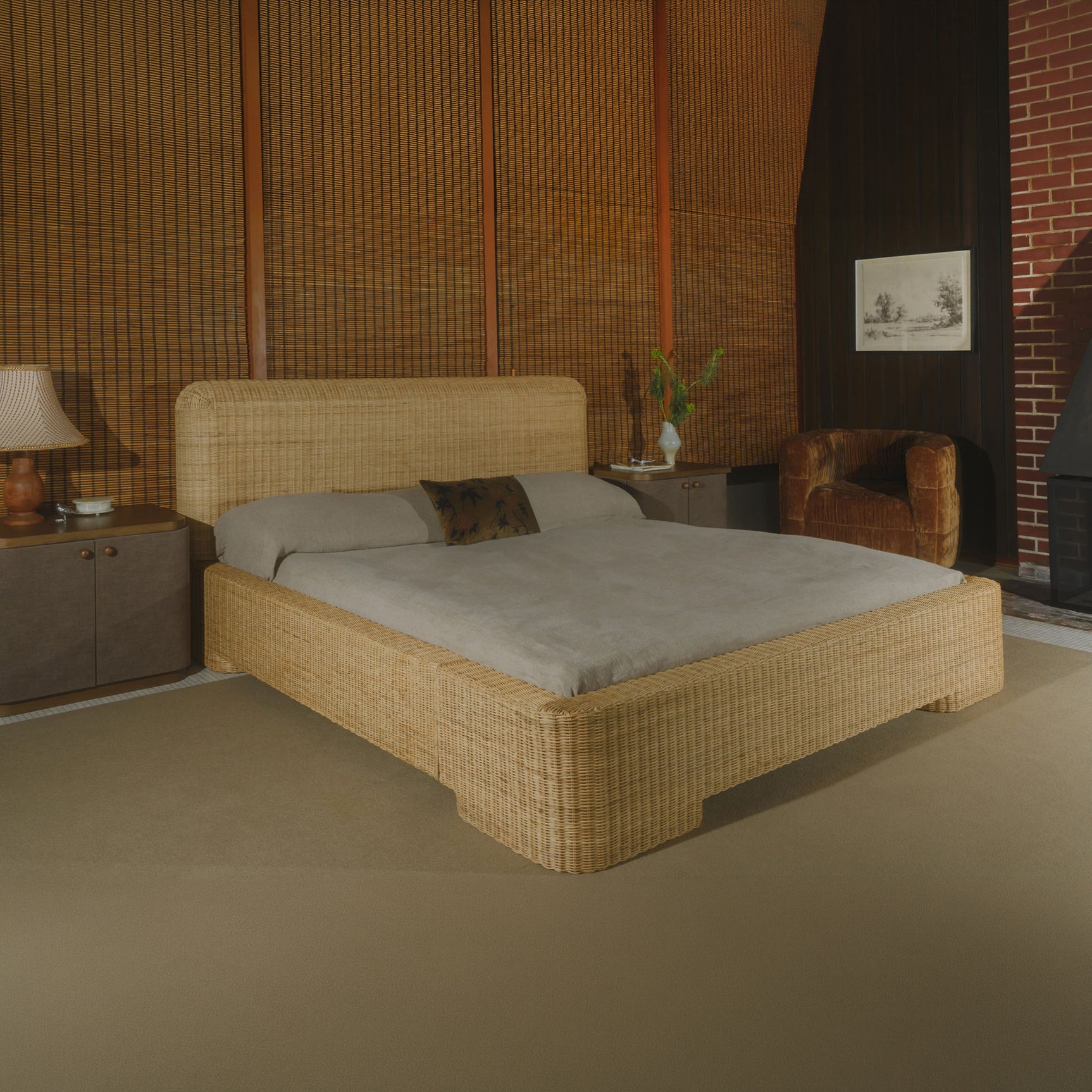 Claudia Natural Bed Queen