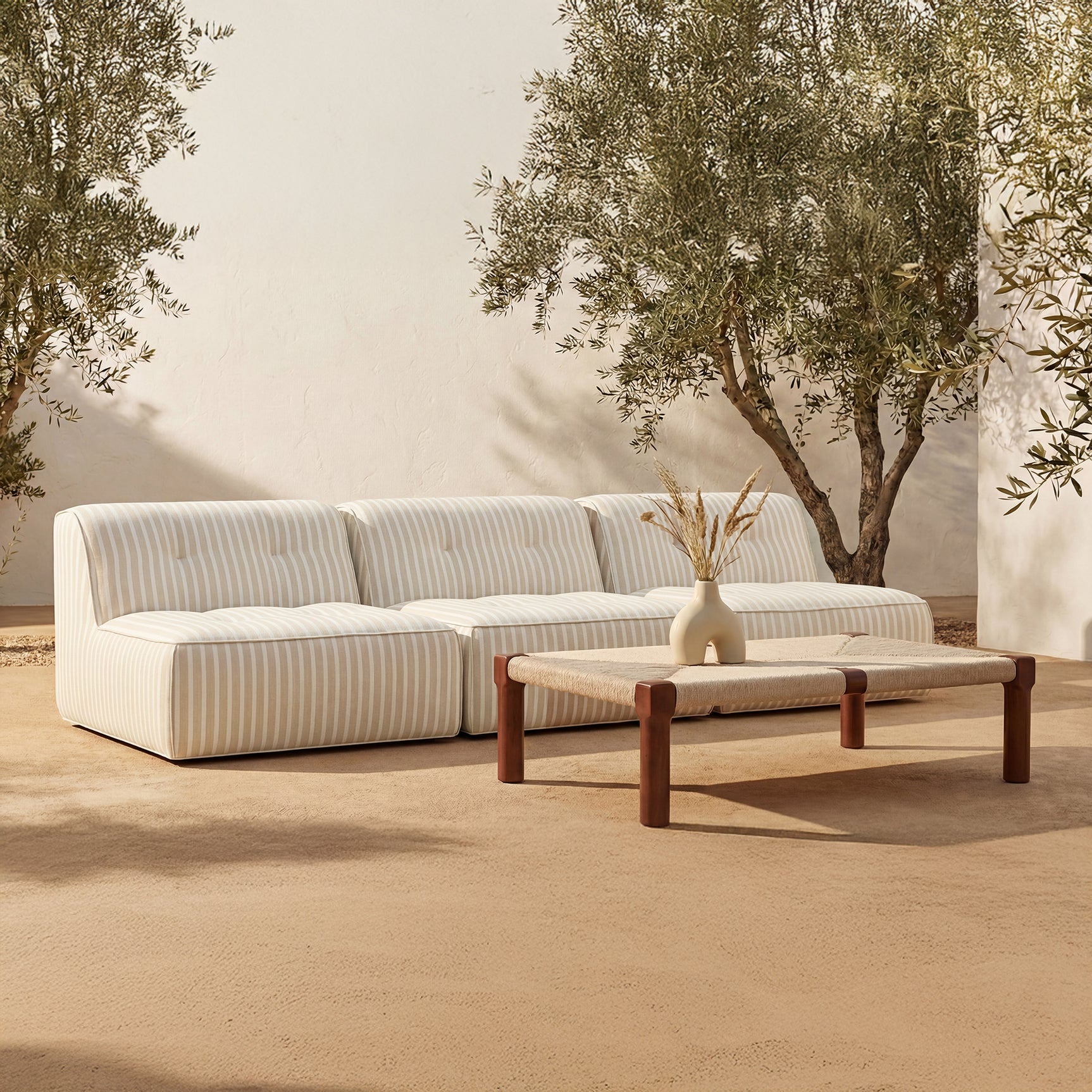 Kaia Dark Brown Outdoor Coffee Table