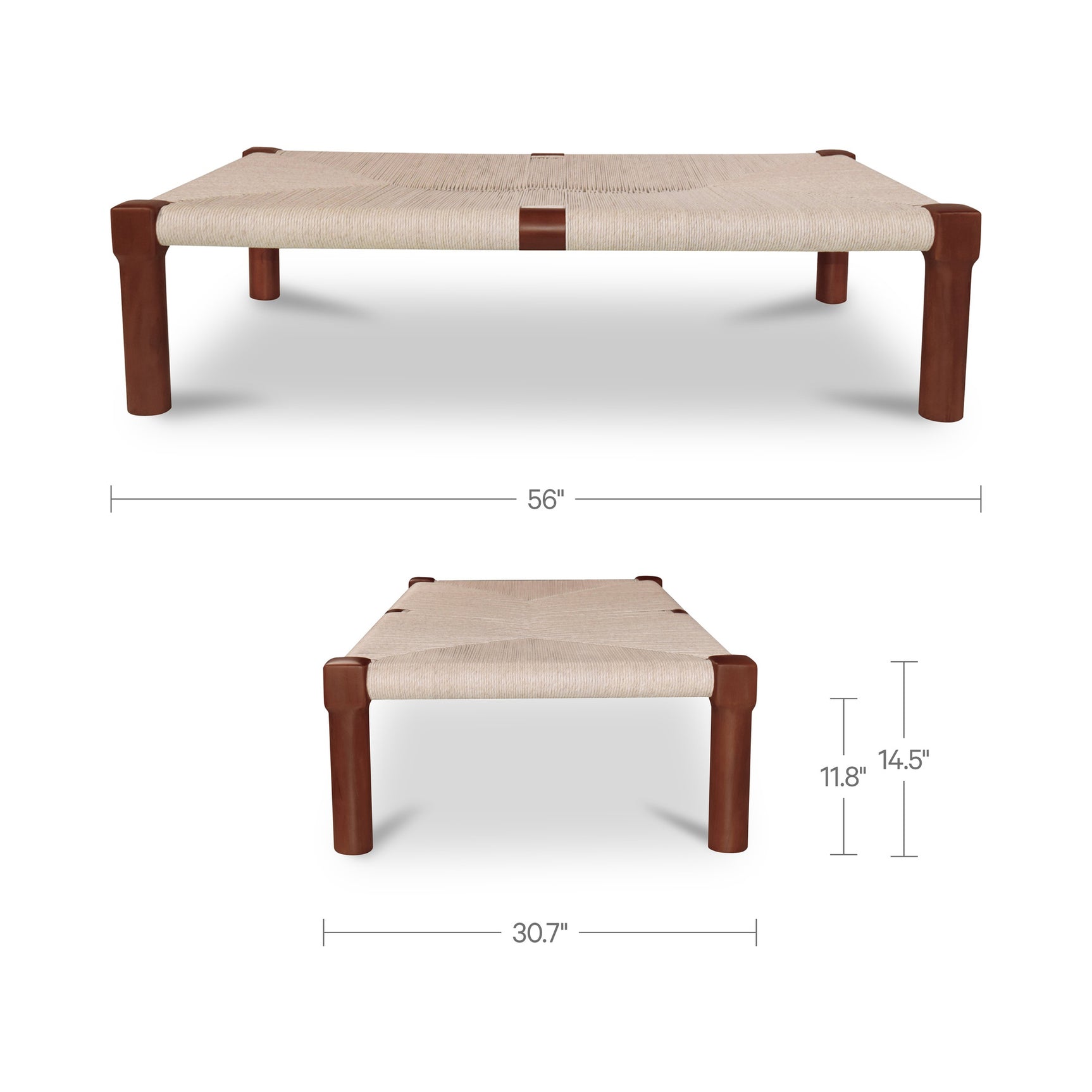 Kaia Dark Brown Outdoor Coffee Table